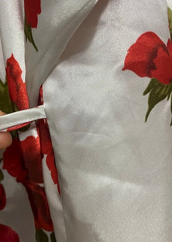 Çiçek Desenli Uzun Bohem Kadın Sabahlık - Görsel 3