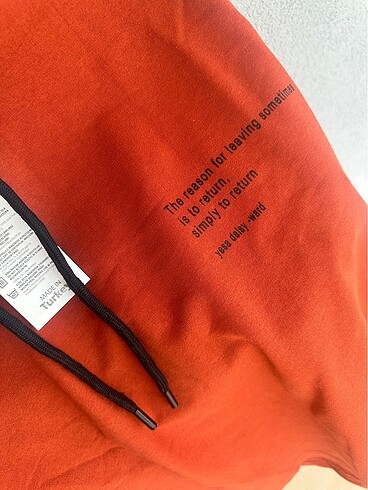 m Beden turuncu Renk Kapüşonlu Sweatshirt