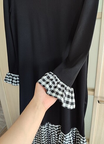 38 Beden siyah Renk Siyah Modest Elbsie