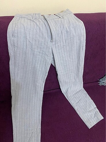 m Beden gri Renk Bershka çizgili pantolon
