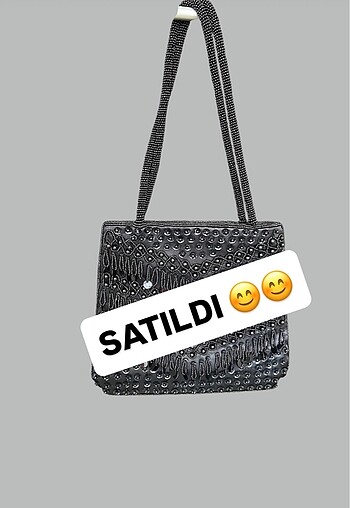 Pul ve payetli kol çantası