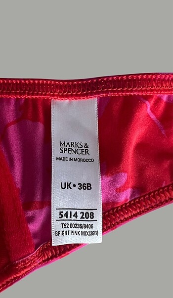 40 Beden pembe Renk Kullanilmamis bikini üstü
