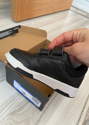 Erkek Çocuk Siyah Cırtcırtlı Spor Ayakkabı - Görsel 4