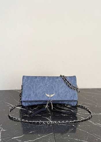 Beden siyah Renk Zadig & Voltaire Siyah Deri Kadın Clutch Çanta