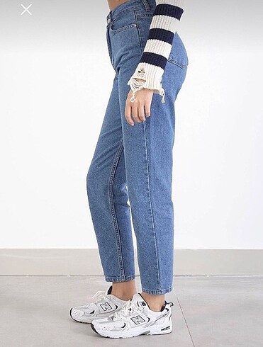 31 Beden Addax Yüksek Bel Mom Jeans