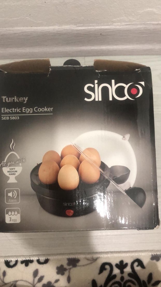 Sinbo Siyah Yumurta Pişirme Makinesi - Görsel 2