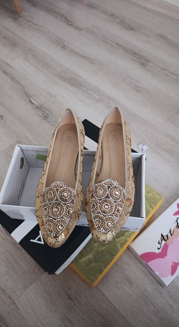 Pırıltılı Kadın Kına Gecesi Ayakkabısı - Görsel 4