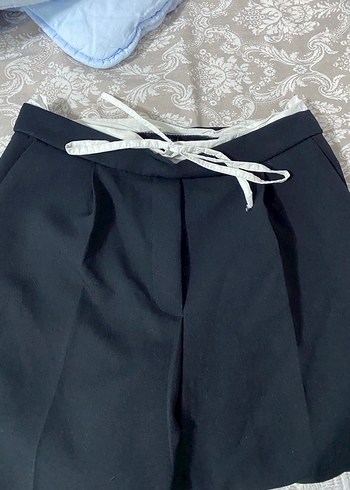 Siyah Rahat Kesim Kadın Kumaş Pantolon - Görsel 4