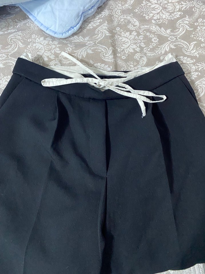 Siyah Rahat Kesim Kadın Kumaş Pantolon - Görsel 4