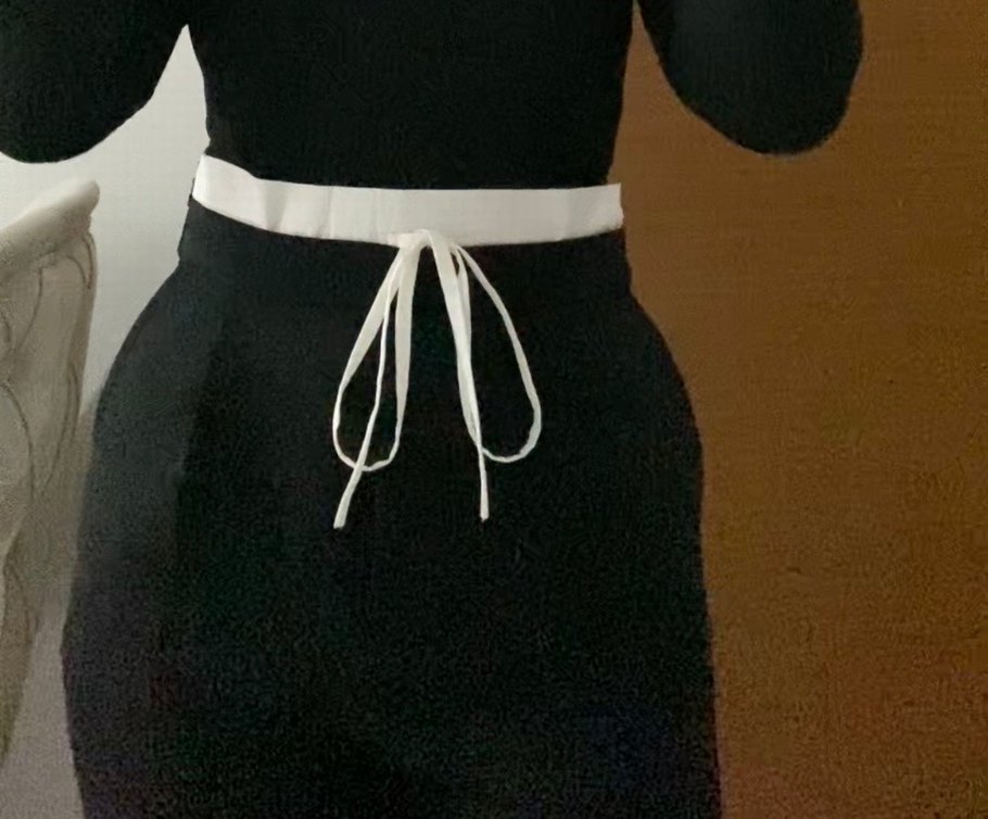 Siyah Rahat Kesim Kadın Kumaş Pantolon - Görsel 2