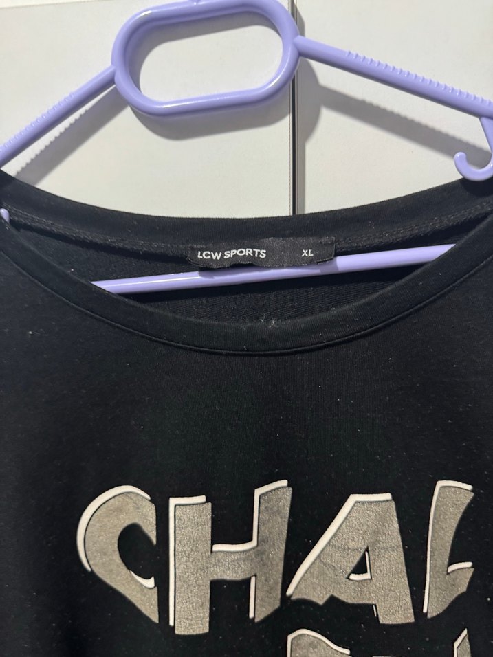 Siyah Kadın Sweatshirt - Görsel 3