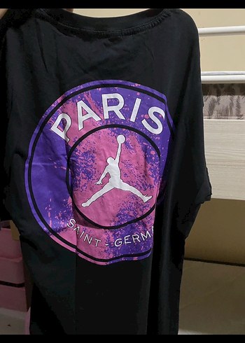 Erkek Siyah Baskılı Pamuklu Tişört - Görsel 2