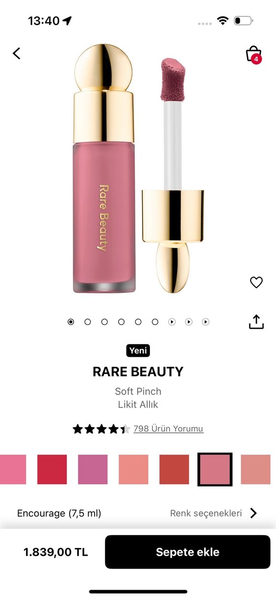 Rare Beauty Pastel Bordo Allık - Görsel 2