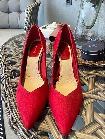 38 Beden kırmızı Renk Kırmızı stiletto ayakkabı