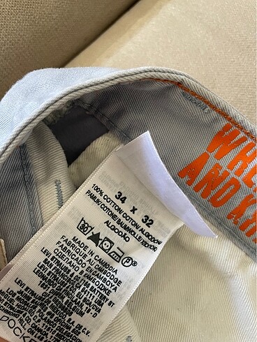 Dockers Açık buz mavisi kot şort