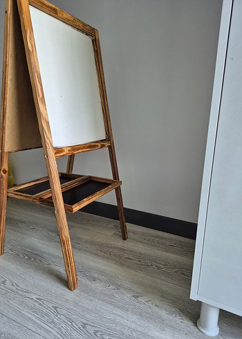 Ahşap Çerçeveli çift taraflı yazı tahtası - Görsel 6