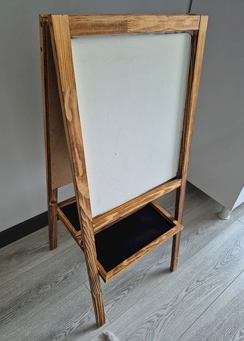 Ahşap Çerçeveli çift taraflı yazı tahtası - Görsel 2