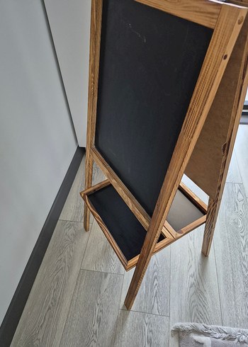 Ahşap Çerçeveli çift taraflı yazı tahtası - Görsel 4