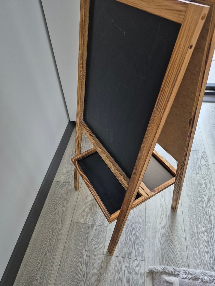 Ahşap Çerçeveli çift taraflı yazı tahtası - Görsel 4