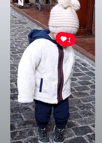 Kapüşonlu Erkek Bebek Peluş Sweatshirt SON FİYATTIR - Görsel 5