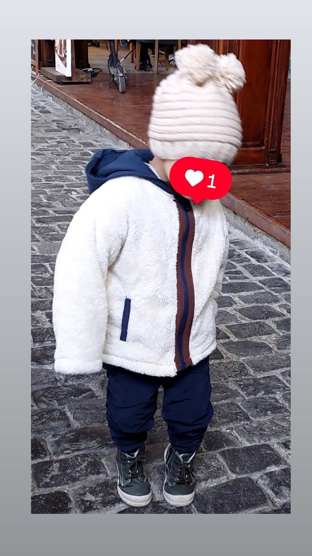 Kapüşonlu Erkek Bebek Peluş Sweatshirt SON FİYATTIR - Görsel 5