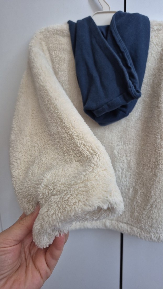 Kapüşonlu Erkek Bebek Peluş Sweatshirt SON FİYATTIR - Görsel 2