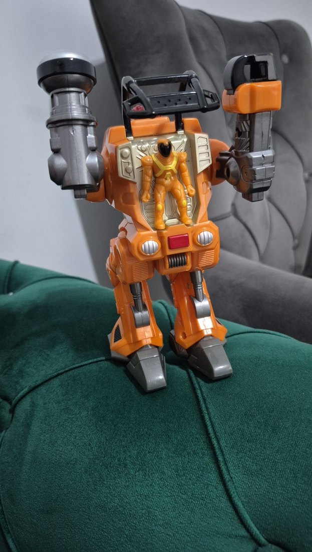 Renkli Turuncu Robot Aksiyon Figürü - Görsel 2