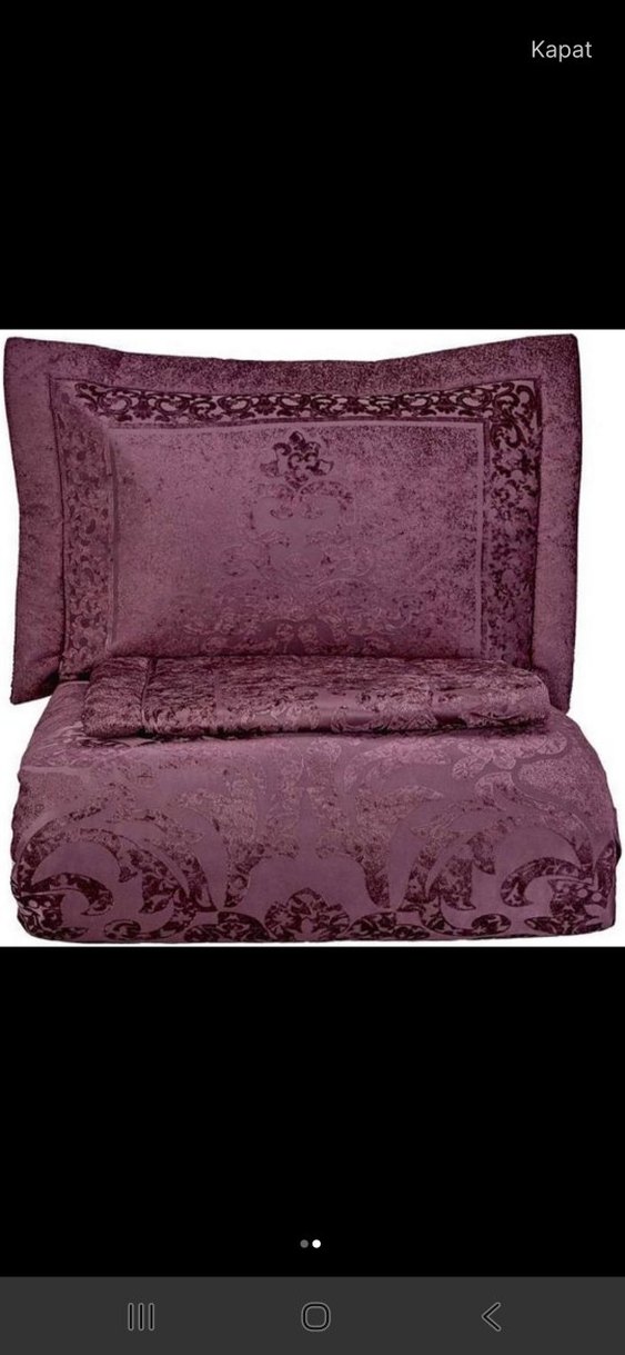 Karaca Nakışlı yatak örtüsü ve kılıfı - Görsel 2