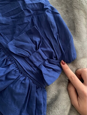 Zara mezuniyet balo coquette lacivert straplez dar mini elbise
