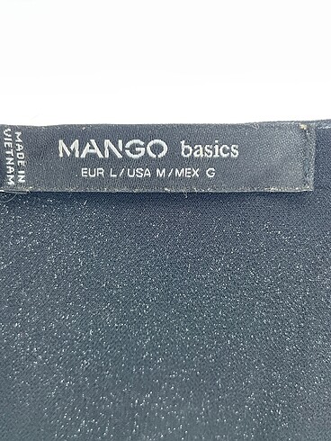 l Beden siyah Renk Mango Bluz %70 İndirimli.