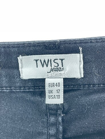 40 Beden siyah Renk Twist Jean / Kot %70 İndirimli.