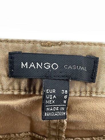 38 Beden kahverengi Renk Mango Jean / Kot %70 İndirimli.
