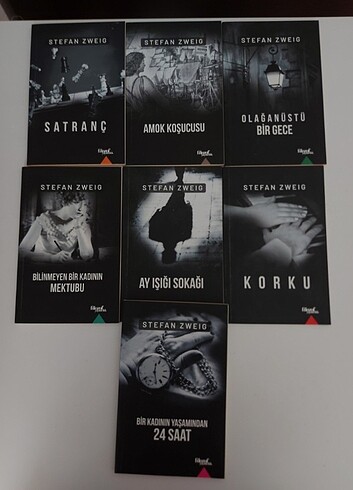 7 adet Stefan Zweig filozof yayıncılık kitaplariı