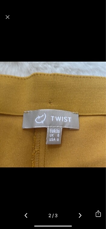 Twist Twist Marka Hardal Rengi Kumaş Pantalon