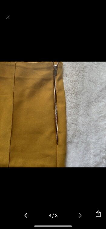 s Beden Twist Marka Hardal Rengi Kumaş Pantalon