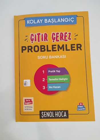 ŞENOL HOCA KOLAY BAŞLANGIÇ ÇITIR ÇEREZ PROBLEMLER SORU BANKASI