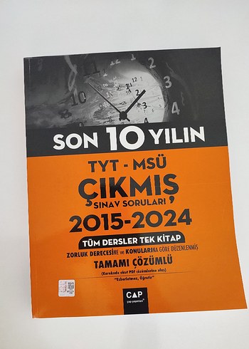 SON 10 YIL TYT-MSÜ ÇIKMIŞ SORULARI 2015-2024 ÇAP YAYINLARI