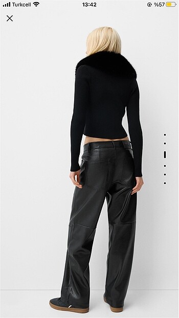 s Beden bershka suni deri pantolon