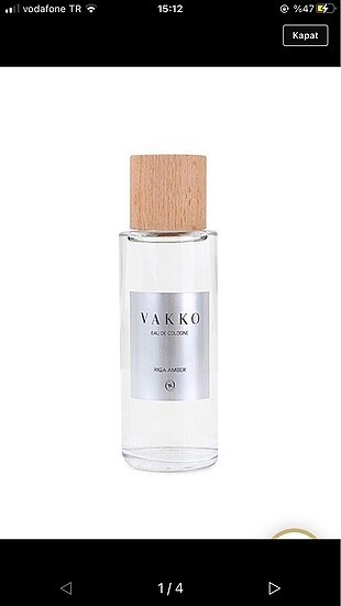 VAKKO KOLONYA RIGA AMBER 250 ML