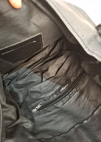 Beden siyah Renk Siyah Deri Minimalist Kadın Omuz Çantası