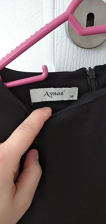 38 Beden siyah Renk Kolları tül tunik