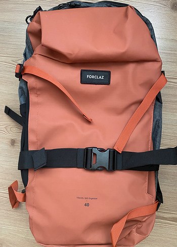 Turuncu & Gri Forclaz Sırt Çantası Travel 500 Organizer