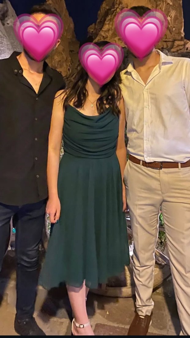 Kadın Haki Straplez Drapeli Midi Elbise - Görsel 2