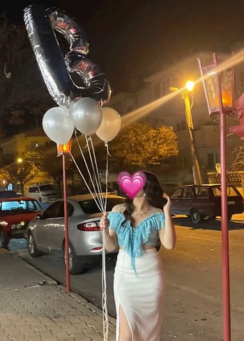 Fırfırlı Turkuaz Bağcıklı Mini Crop Top - Görsel 3