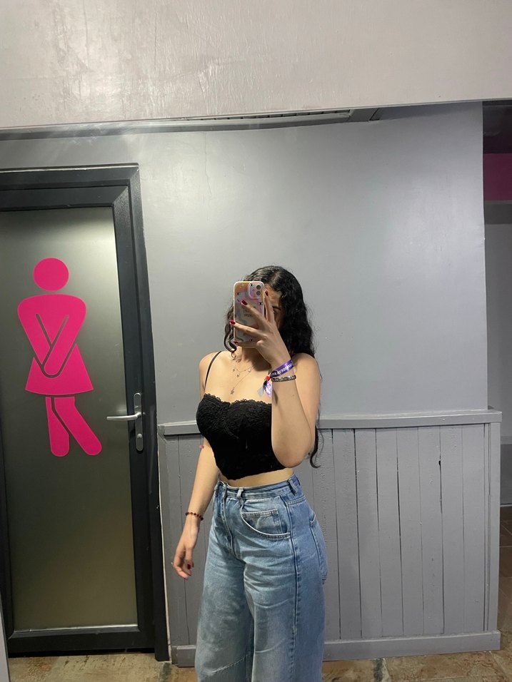 Siyah Dantel Detaylı Straplez Bustiyer - Görsel 2