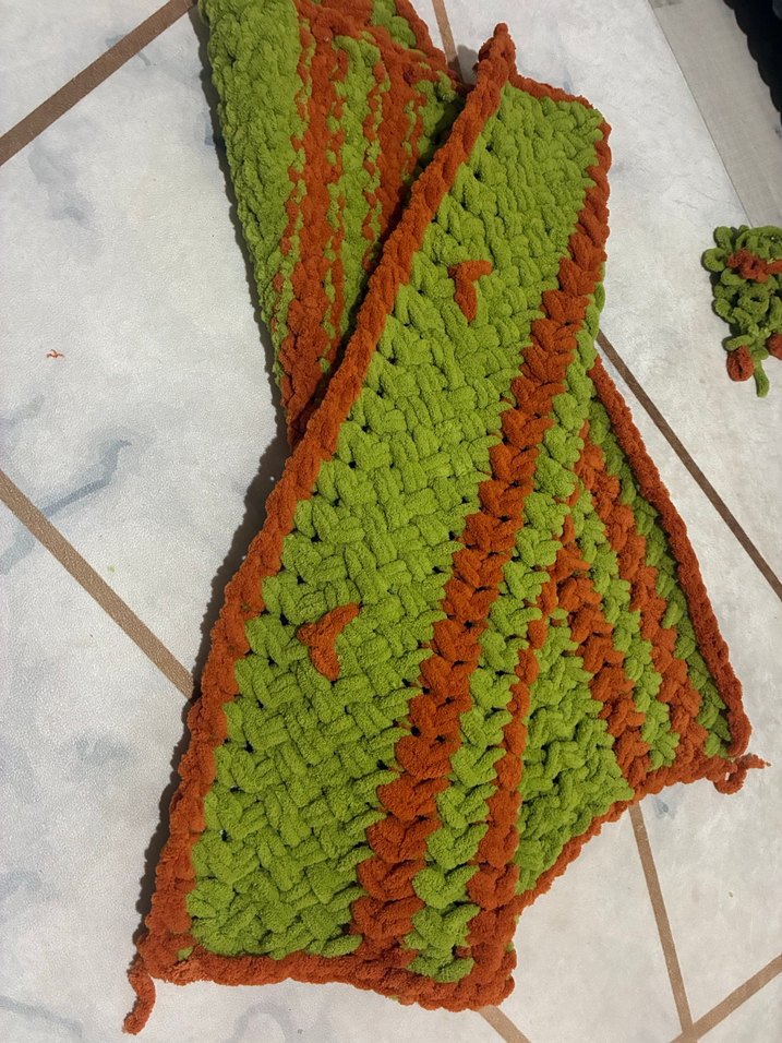 Çocuklar için Örgü Renkli Battaniye - Görsel 2