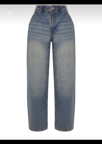 32 Beden mavi Renk TrendyolMilla Baggy Jean