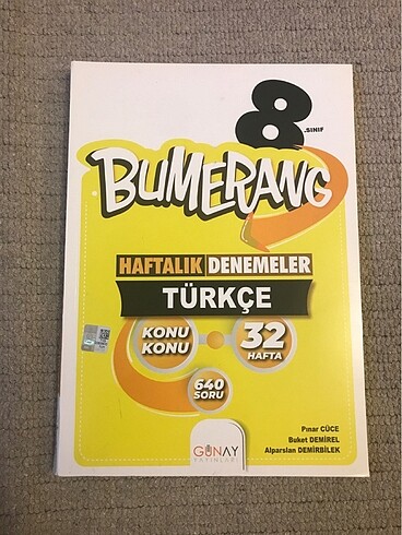 Lgs 2025 Bumerang Türkçe haftalık deneme