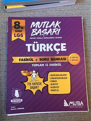 LGS 2025-Muba yayınları Türkçe 13 fasikül konu anlatımlı