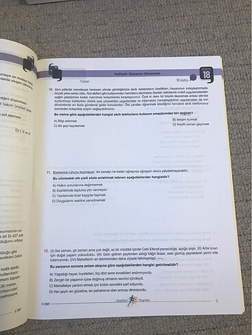  Beden Lgs Türkçe startfen otuz iki hamle kazanım denemeleri